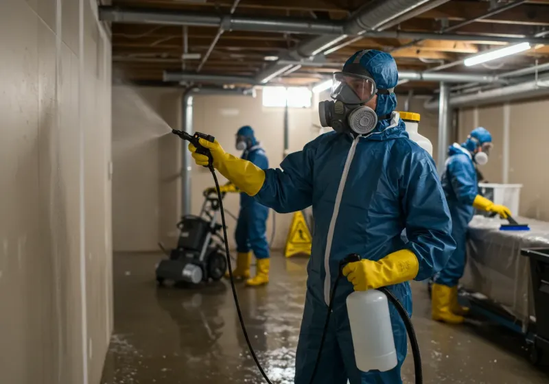 Basement Sanitization and Antimicrobial Treatment process in Leeds, AL